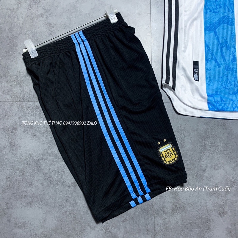 Bộ quần áo đá bóng ĐT Agentinal hàng cao cấp mẫu mới nhất 2023