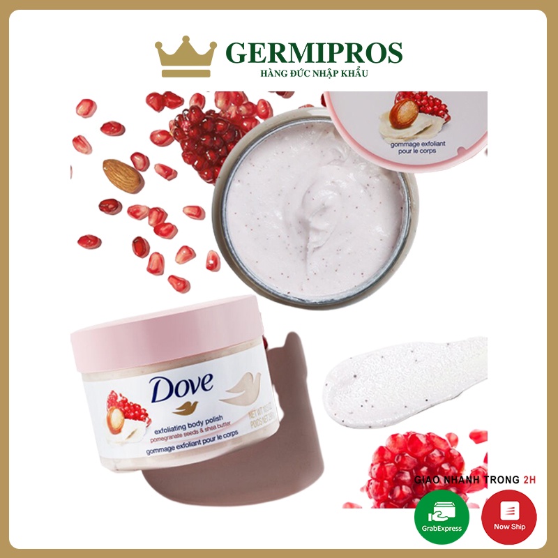 Tẩy da chết Dove Exfoliating Body Polish 225ml [BẢN ĐỨC]