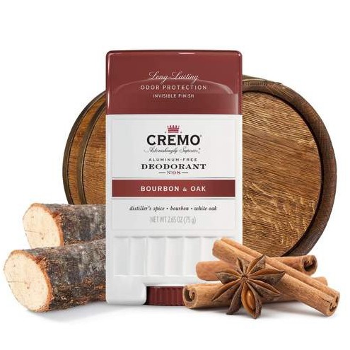 [Đặc Trưng] Lăn Khử Mùi Cremo Bourbon &amp; Oak 75Gr (Sáp Xanh)