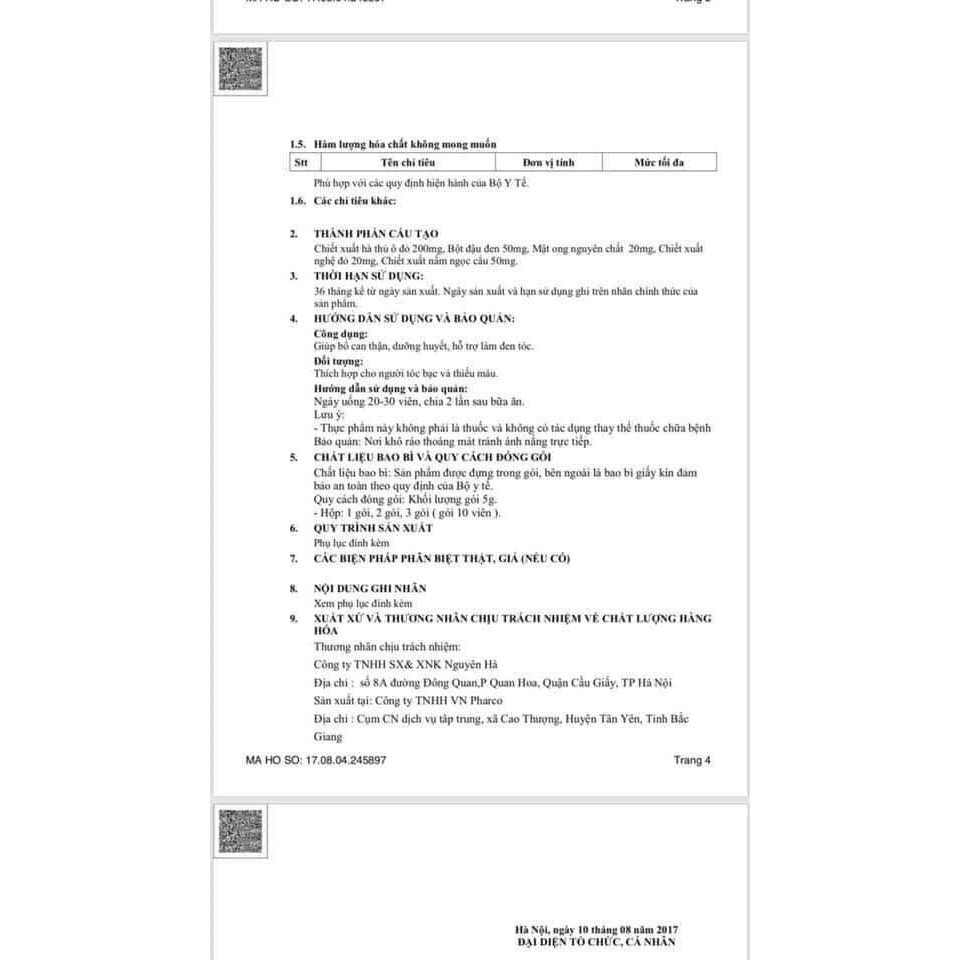 [Freeship HN, HCM Hà Thủ Ô Đỏ Phạm Gia Gold 3 bổ máu đen tóc đẹp da hàng chính hãng 100%] | BigBuy360 - bigbuy360.vn