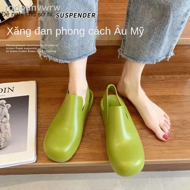 rodounvwrw2021 Axige cùng một đôi giày của phụ nữ Hàn Quốc Baotou xăng đan phù hợp tất cả các xu hướng khôn
