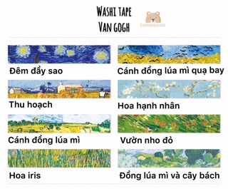 Washi tape Van Gogh (7mét)