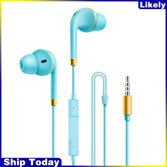Tai Nghe Bass Thể Thao Nhét Tai Có Dây Cho Iphone / Oppo / Xiaomi / Vivo