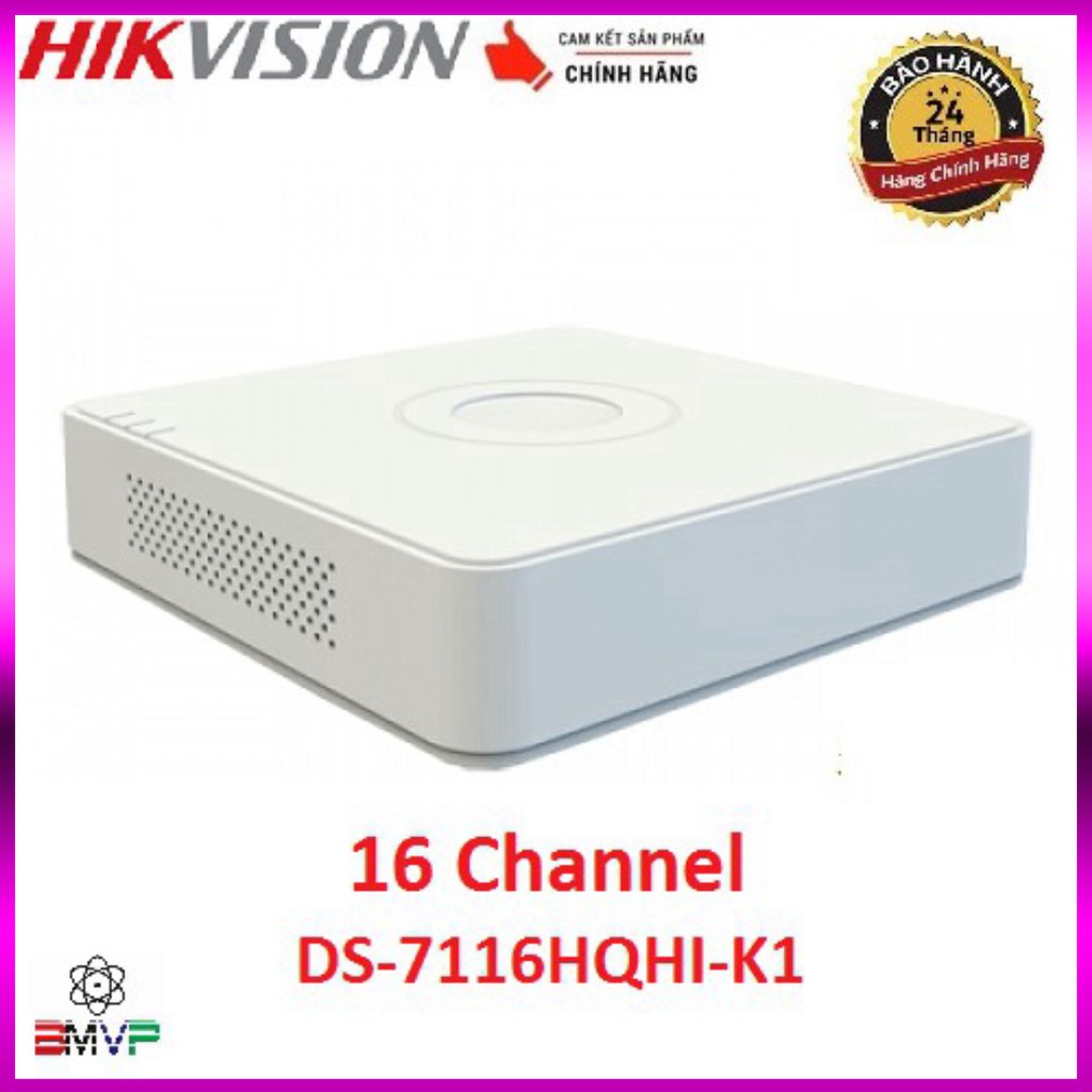 🍀 Đầu ghi hình 16 kênh Turbo HD 4.0 Hikvision DS-7116HQHI-K1  - Hàng chính hãng 100%.