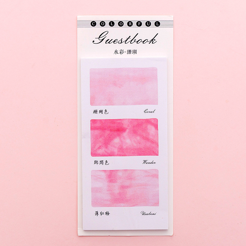 Giấy Dán Ghi Chú Màu Kẹo Ngọt Tươi Tắn Sáng Tạo