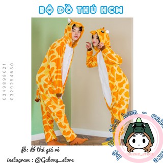 Bộ đồ thú hươu cao cổ 💥freeship 💥giảm 20k khi nhập mã bộ đồ ngủ thú hcm