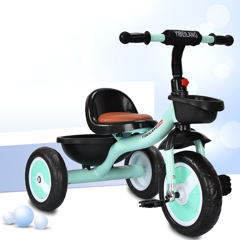 ✗Xe đạp trẻ em, 3 bánh 001 có giỏ để đồ dành cho bé từ 2 đến 6 tuổi