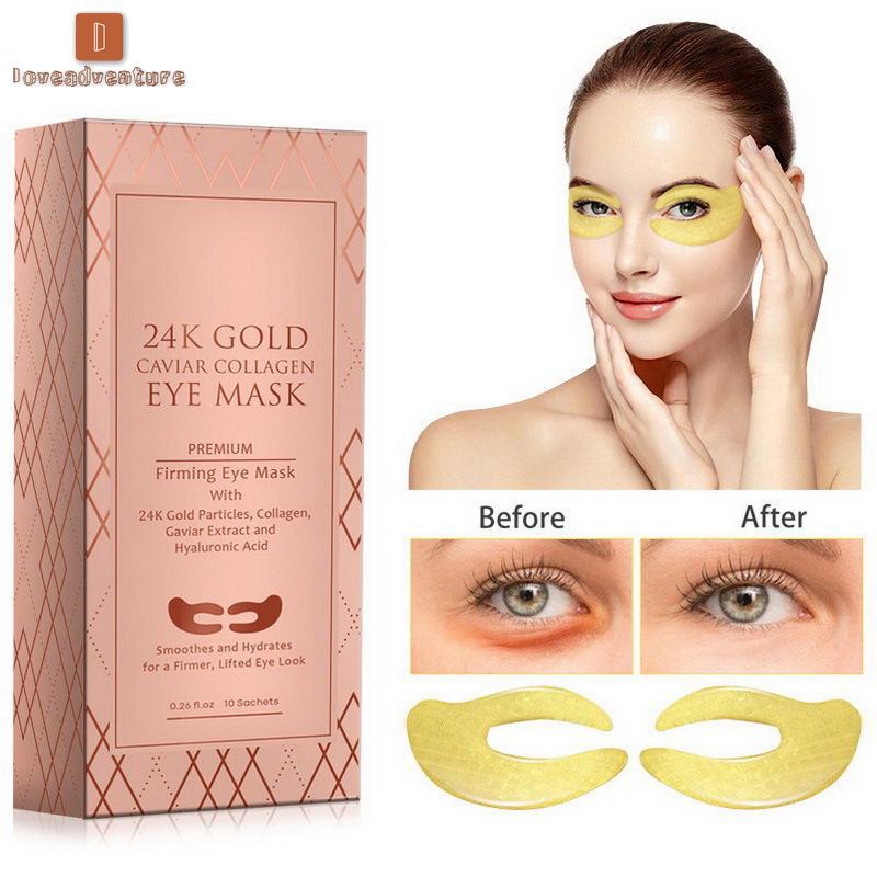 LV△ Golden Eye Mask Moisturizing Firming Skin Eyes Bag Black Circles Create Charming Eyes