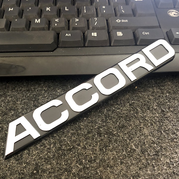 Tem Logo Nổi Accord Dán Trang Trí Đuôi Xe Honda Accord