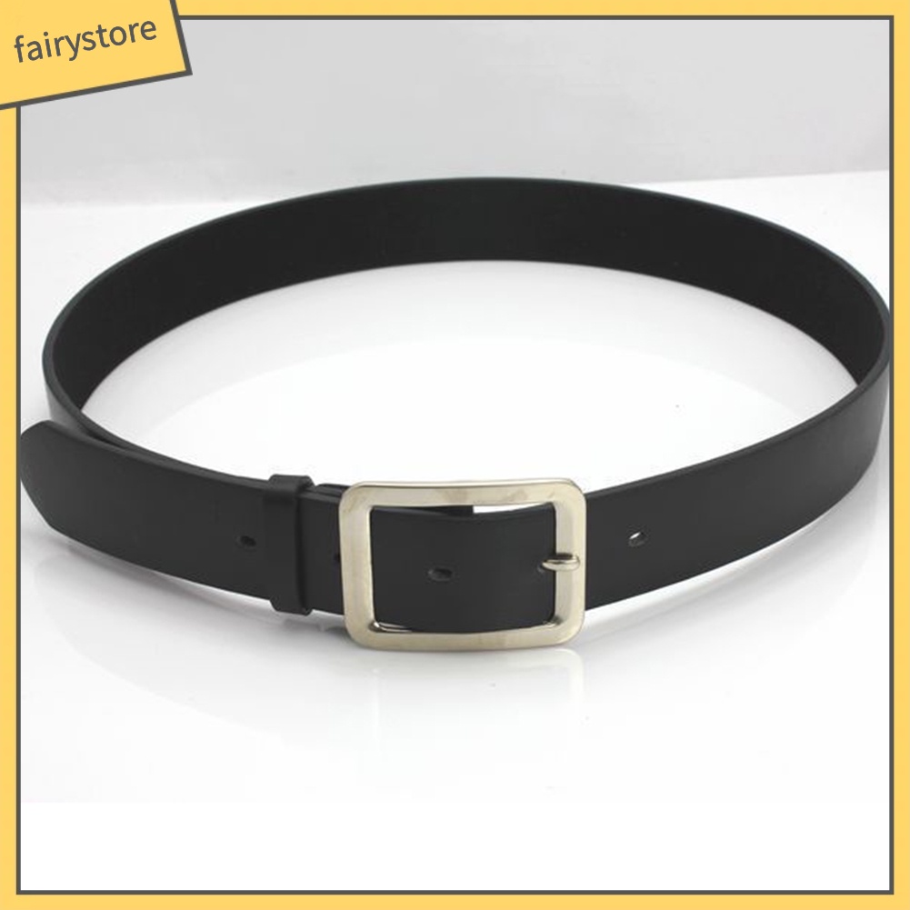 Thắt lưng nam giả da màu trơn thời trang