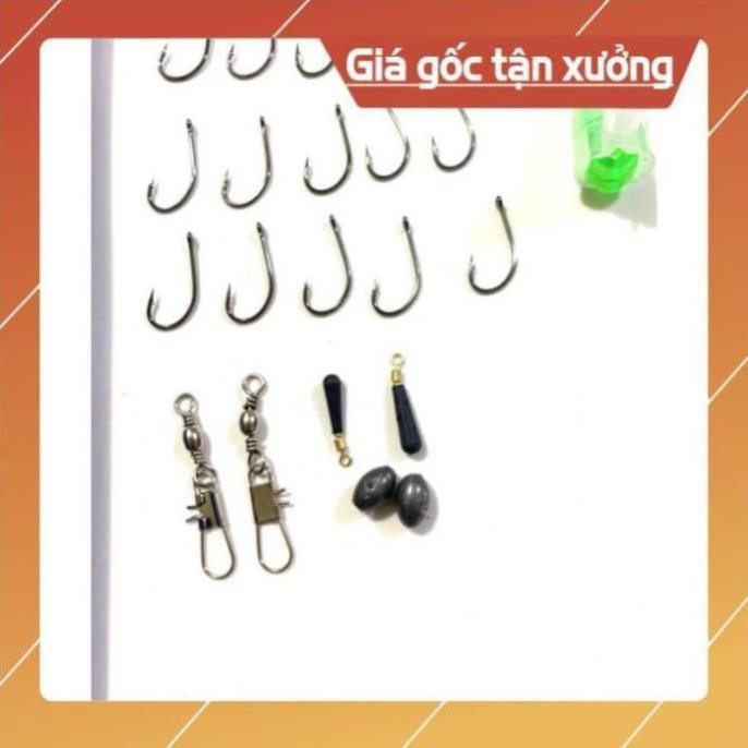 Combo Hộp Phao Câu Cá 6 Quả Kèm 14 Món Theo Kèm  PHỤ KIỆN CÂU ĐÀI CÂU ĐƠN ĐẦY ĐỦ