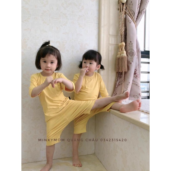 [MINKY MOM] Bộ Lửng Thun Lạnh Cạp Cao MINKYMOM QUẢNG CHÂU