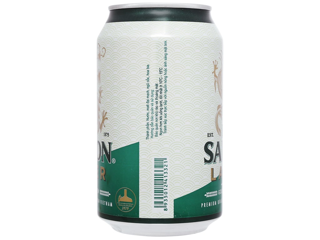 Thùng 24 Bia Sài Gòn XANH LAGER 330ml / Lốc 6 lon bia SAIGON Lager 330ml