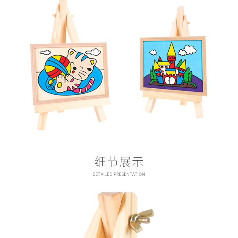 Bộ khung mini dùng vẽ tranh canvas 10*15cm thủ công cho bé