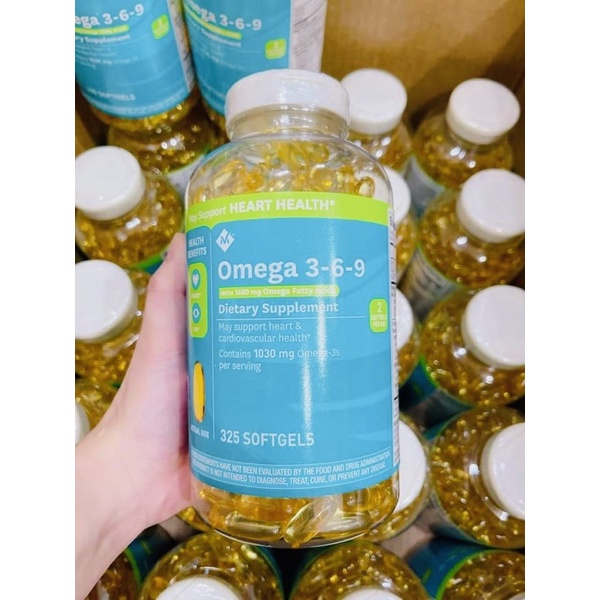 [Hàng Mỹ]date12/2024 viên uống Omega 369 Của Mỹ (325Viên)