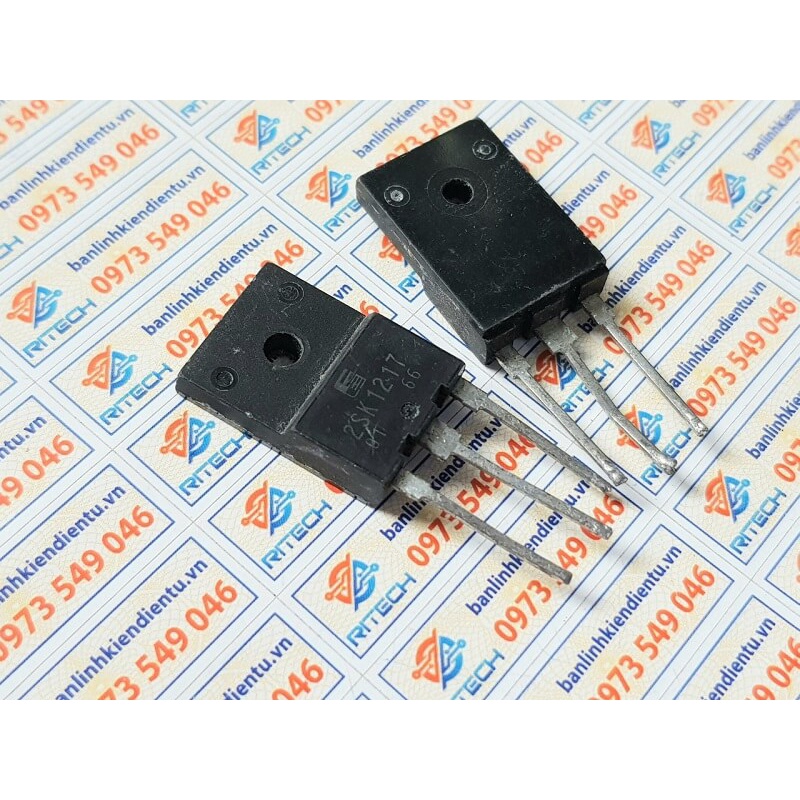 [Combo 5 con] 2SK1217, K1217 Mosfet Kênh-N 900V/8A TO-3P