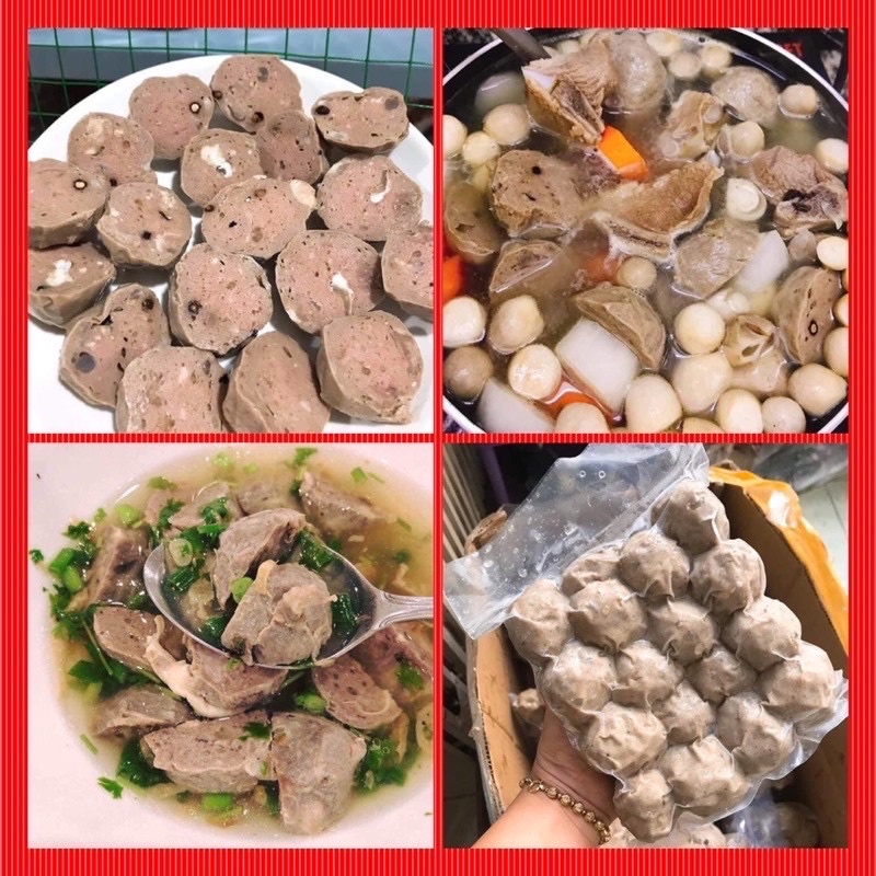 Bò Viên Gân 1kg ăn lẩu nấu bún bò huế❤️GIÁ SỈ❤️ chuẩn vị hà nội,thơm ngon nấu bún , nấu canh