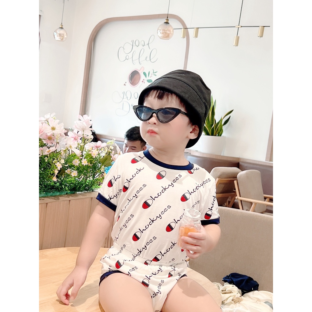 Đồ bộ cho bé trai Minky Mom cộc tay chất thun lạnh