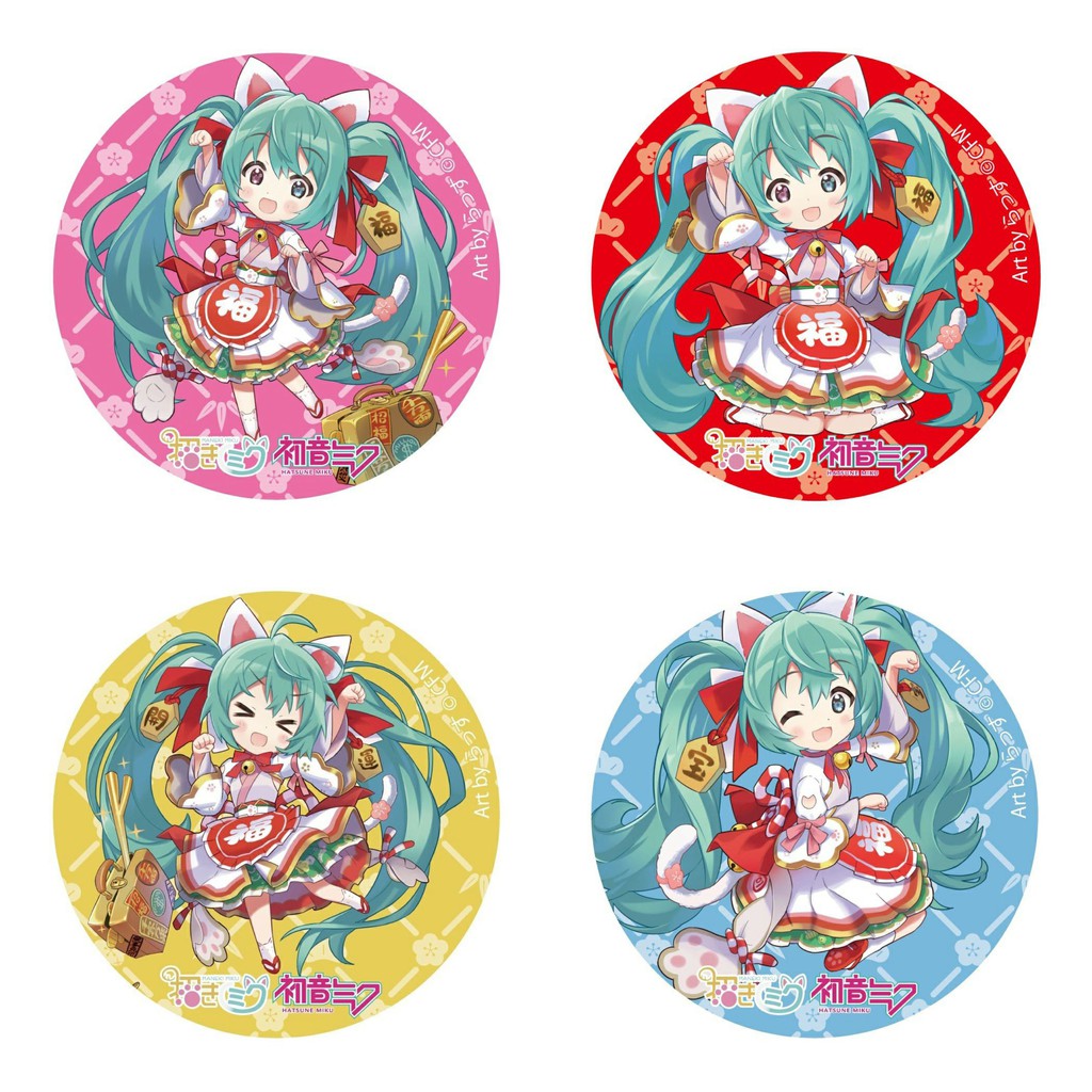 Huy hiệu IN HÌNH Miku Hatsune anime chibi dễ thương tiện lợi