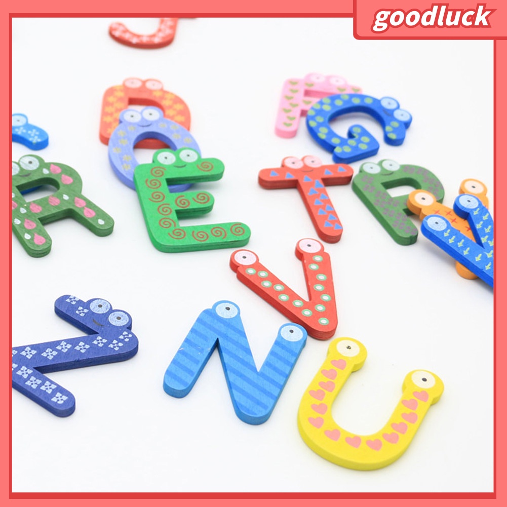 Bộ 26 chữ cái mini có nam châm dán tủ lạnh dành cho trẻ em