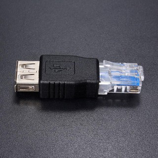 Bộ đấu nối RI45 Bộ chuyển đổi USB Ethernet Female. Bộ chuyển đổi công tắc Router