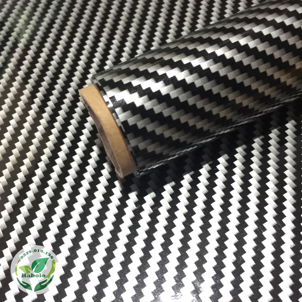 [0.3m x khổ 1.2m] Decal carbon dán xe, điện thoại...laptop , Decal carbon 5D đen bóng khổ 1.2m.