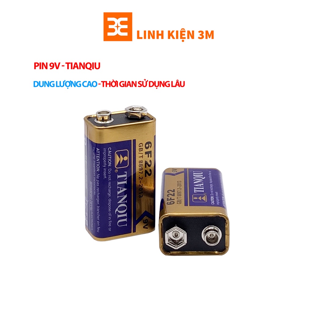 Pin 9V LOẠI XỊN ( MẪU NGẪU NHIÊN)