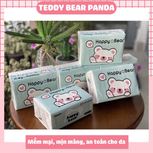 Giấy rút Trắng Happy Bear mềm mịn - Happy Bear