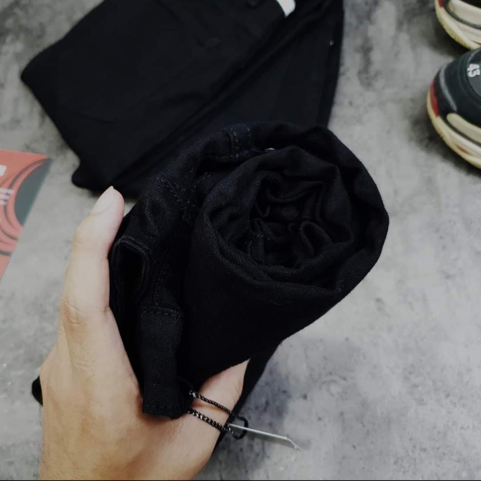 Quần jean đen nam Streetwear DATINO form Skinny co giãn ống khóa Zipper, bền màu -GJ*& ☑️