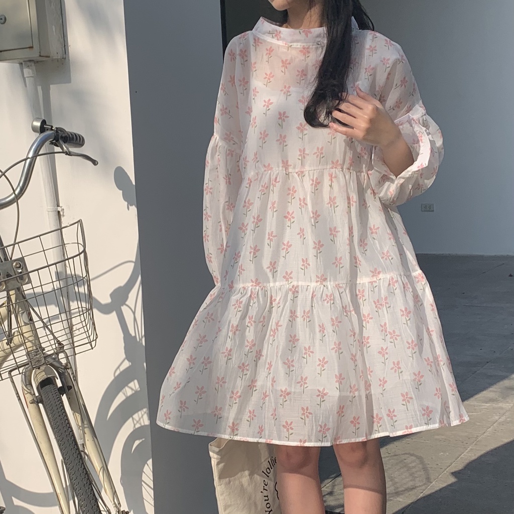 Váy babydoll ba tầng hoa TKV44 LOLLIE STUDIO