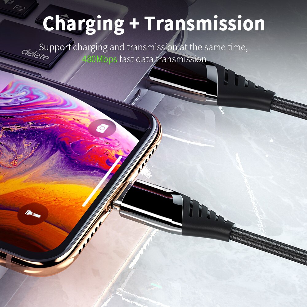 Essager Micro USB/Type C/dây sạc  iPhone Từ Tính Sạc Nhanh Truyền Dữ Liệu Dành Cho