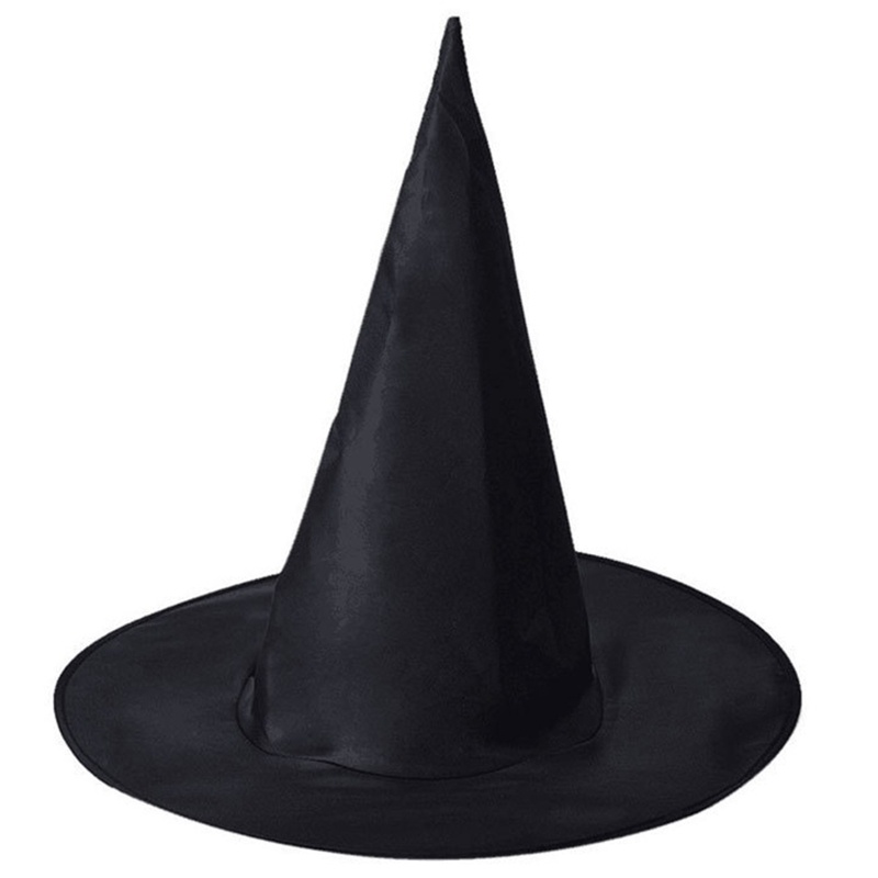Mũ Phù Thủy Màu Đen Hóa Trang Halloween Cho Bé