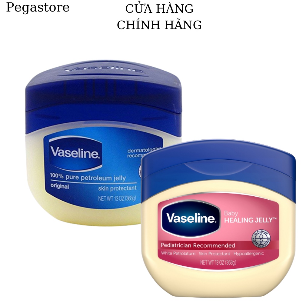 Sáp dưỡng ẩm VASELINE Original Protection Jelly 368g (Hũ Mỡ dưỡng ẩm loại lớn) người lớn/em bé