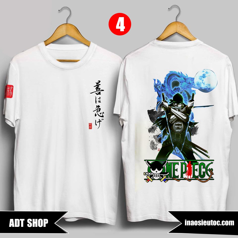 🔥HOT🔥BST áo phông One Piece Zoro Lù Ace in hình đẹp ⚡ Mẫu Áo in hình Luffy Gear 5 giá cực rẻ