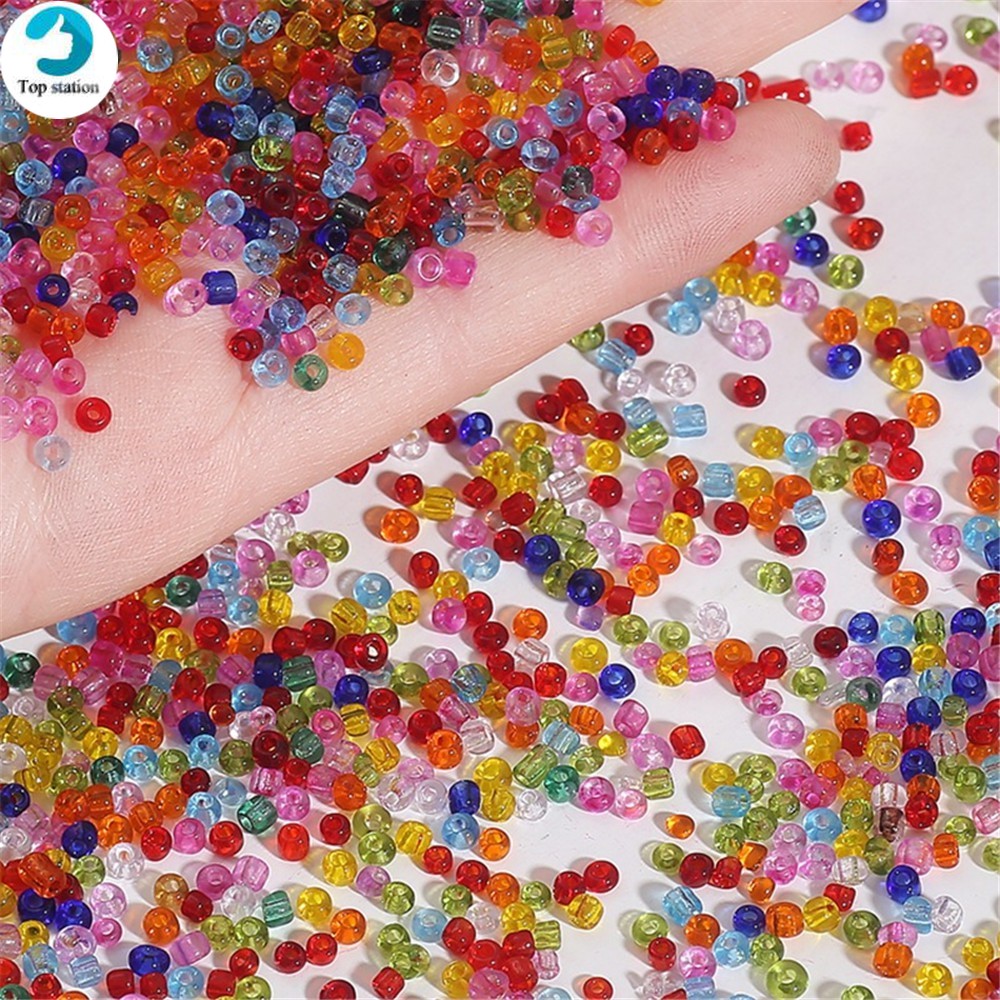 Hạt pha lê màu trong suốt 3/4mm dùng làm trang sức / túi / trâm cưới / thêu chữ thập thủ công DIY