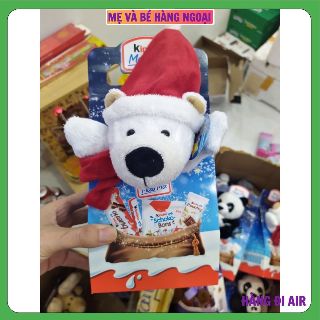 Trứng sôcôla Kinder KèmThú Bông, Quà Noel Cho Bé, Quà Giáng Sinh Cho Bé 2021(Hàng Air Đức)