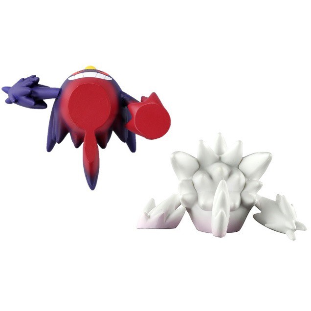 [Set có background] Mô hình Pokemon Mega Gengar &amp; Shiny Mega Gengar của Takara TOMY (Hiếm) Super Size - Moncolle