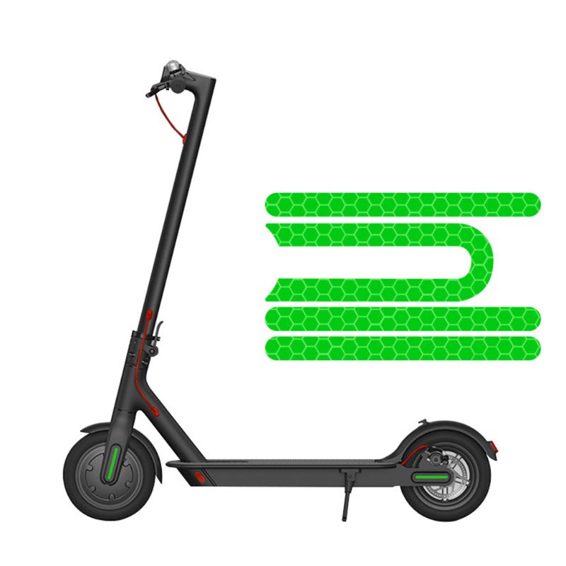 Bộ 4 Miếng Dán Phản Quang An Toàn Cho Xe Điện M365