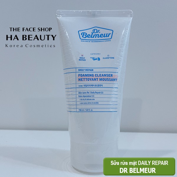 Sữa rửa mặt cho da nhạy cảm cấp ẩm sạch sâu ngừa mụn sáng da The Face Shop Dr Belmeur Daily Repair Foam Cleanser 150ml | BigBuy360 - bigbuy360.vn