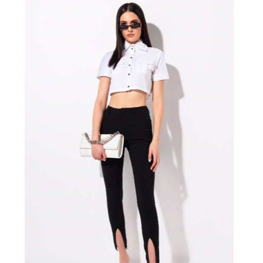 Áo sơ mi nữ from croptop