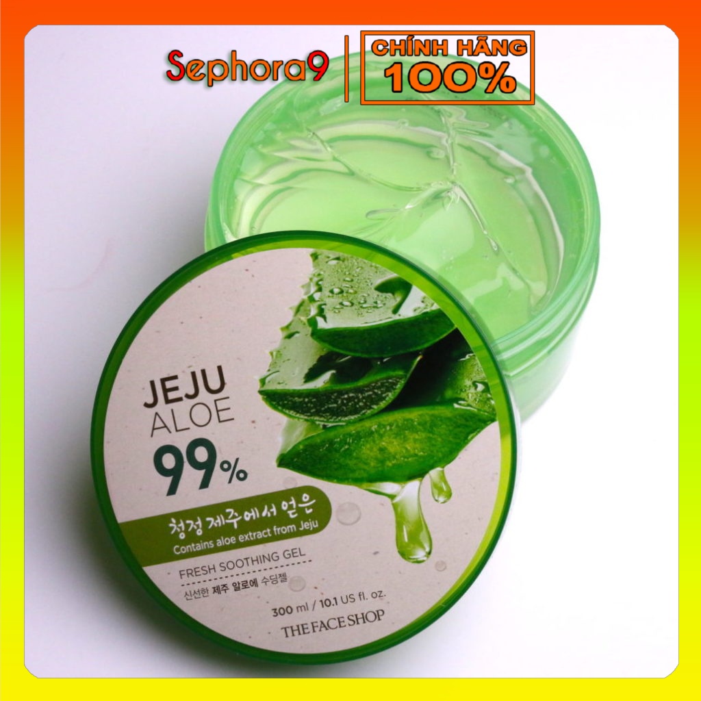 Gel dưỡng da The Face Shop Jeju Aloe Fresh Soothing 95% TFS lô hội làm mát da 300ml