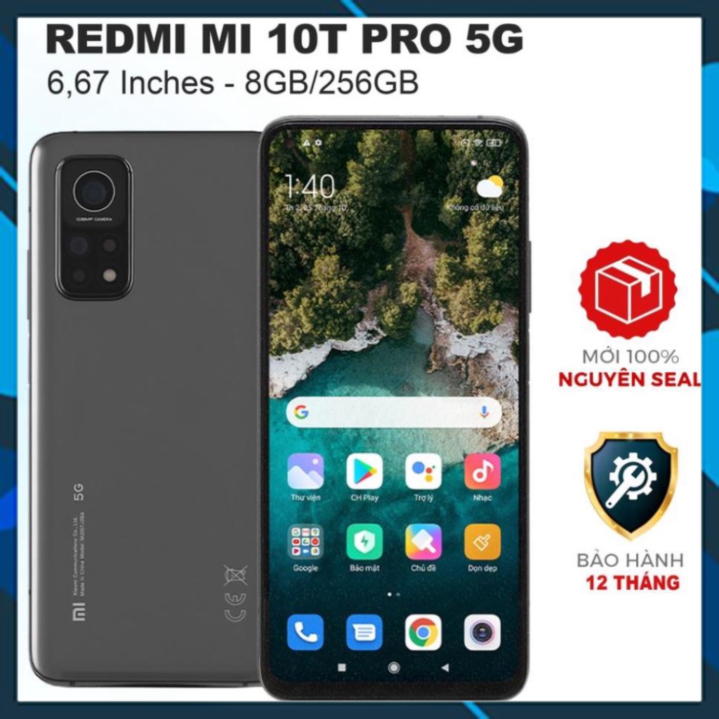 Điện thoại Xiaomi Mi 10T Pro 5G (8GB/256GB) Chính hãng 100% Có Tiếng Việt - Bảo Hành Chính Hãng 1 Năm