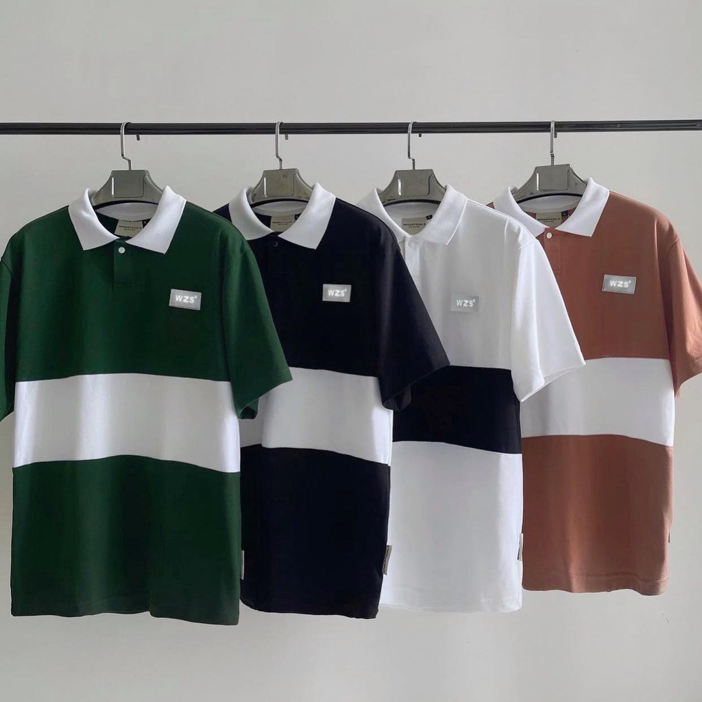 Áo Thun Polo W.Z.S Phối Màu Unisex