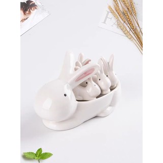 Bộ gác đũa vịt con thỏ con