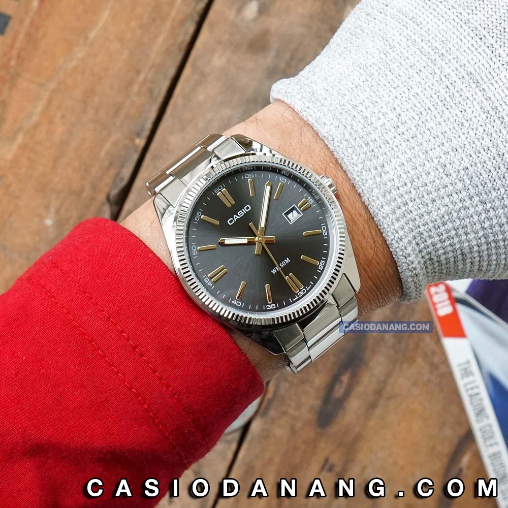 Đồng hồ nam dây kim loại Casio chính hãng Anh Khuê MTP-1302D-1A2VDF (38mm)