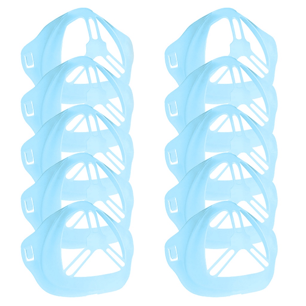 (Hàng Mới Về) Set 10 Khung Bảo Vệ Khuôn Mặt 3d Thoáng Khí Có Thể Tái Sử Dụng | BigBuy360 - bigbuy360.vn