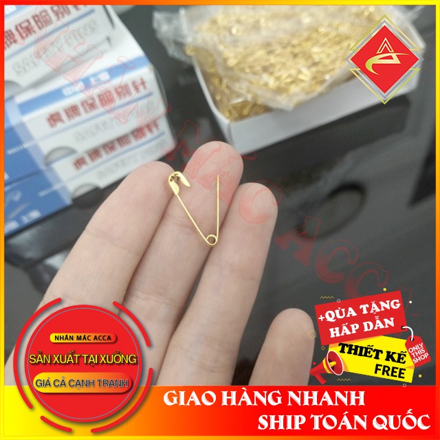 Kim băng cài nhãn mác loại nhỏ kích thước 0.5*2cm-kim băng treo thẻ bài-1 hộp 1000 cái