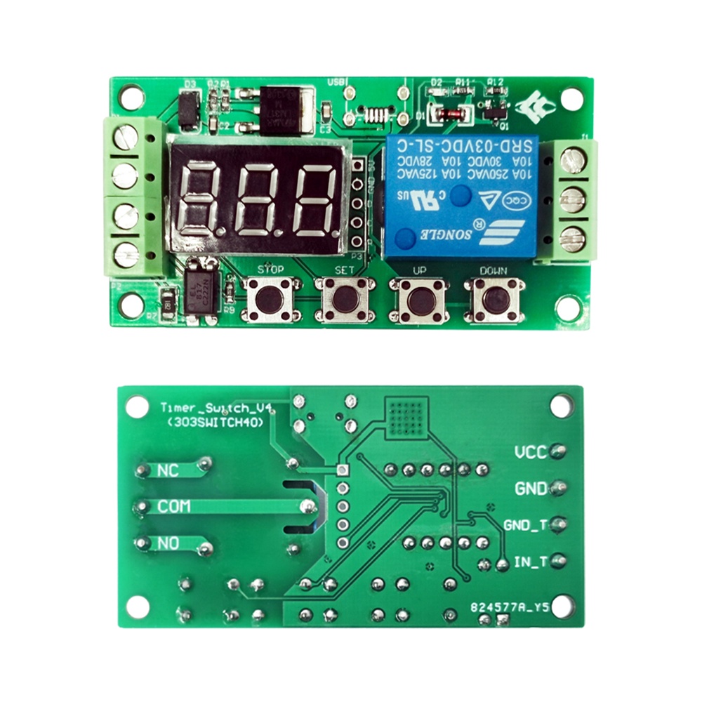 Mô đun chuyển tiếp rơ le hẹn giờ PCBFUN DC 5V-30V tiện lợi