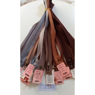 Dây kéo giọt lệ dài 50cm và 60cm hkk tông nâu và xám