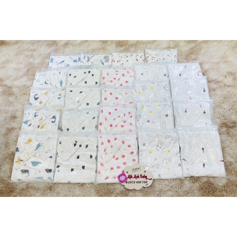 Chăn ủ sơ sinh chất xô 4 lớp có mũ và đai muslin cao cấp 90*90- hàng có sẵn, chất lượng cao